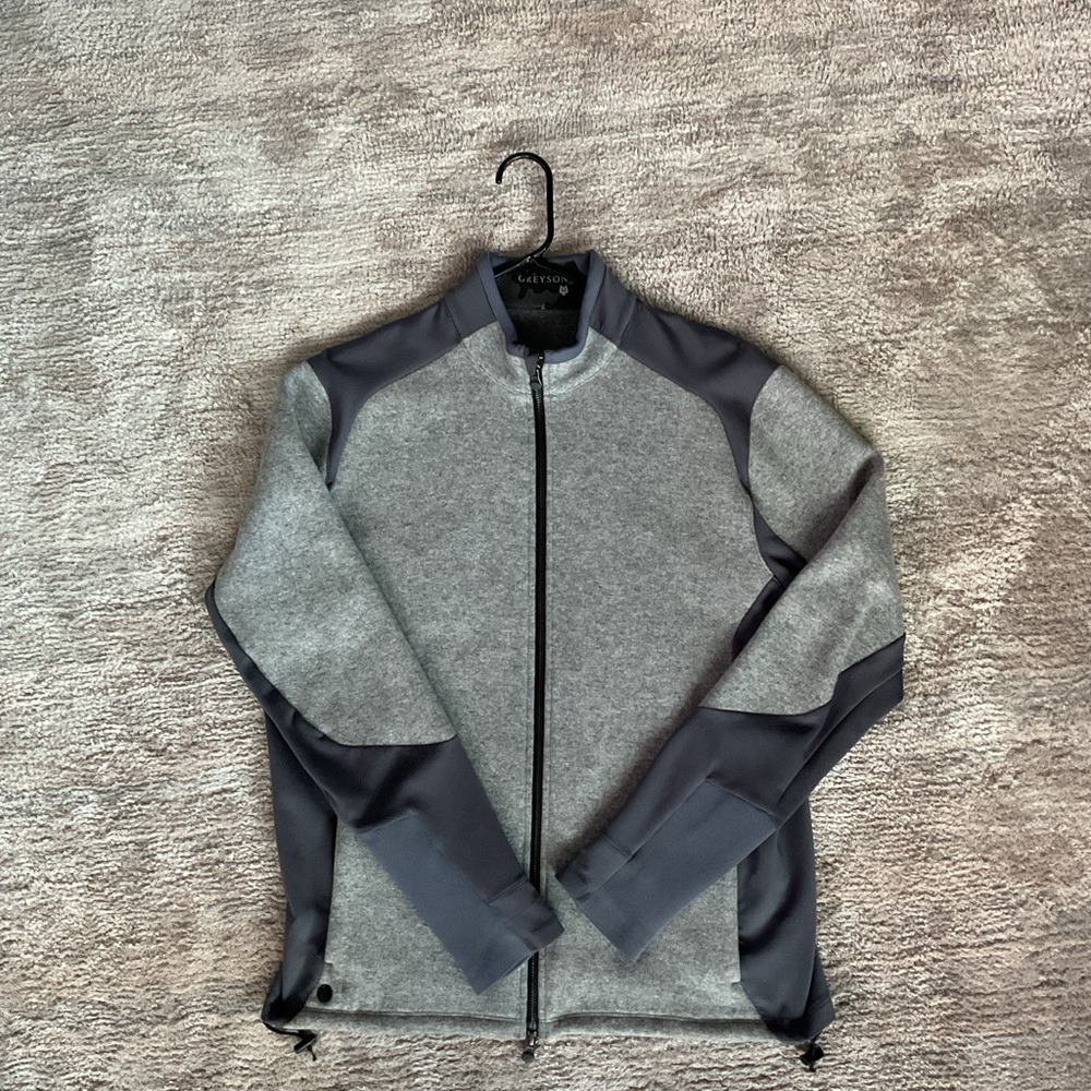 Greyson Two-Tone Gray Men's Performance Zip Jacket